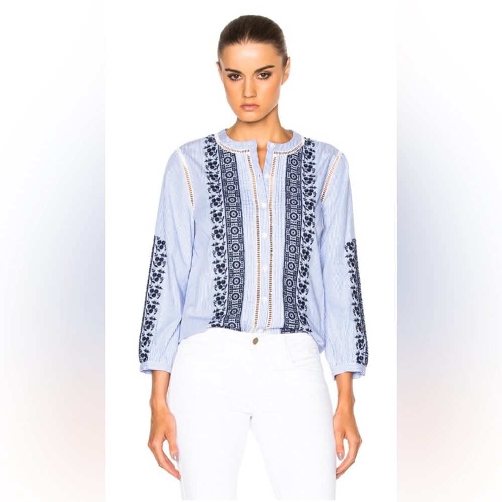 Veronica beard striped cotton shirt